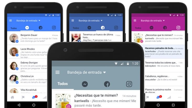 Facebook unifica la bandeja de entrada con Instagram