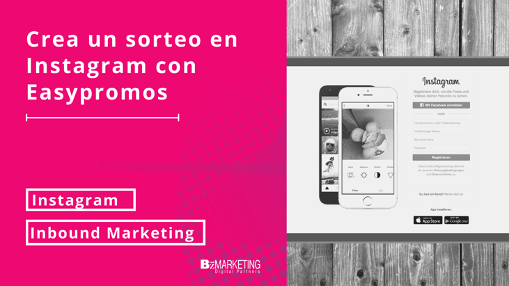 Crear un sorteo en Instagram con easypromos BizMarketing