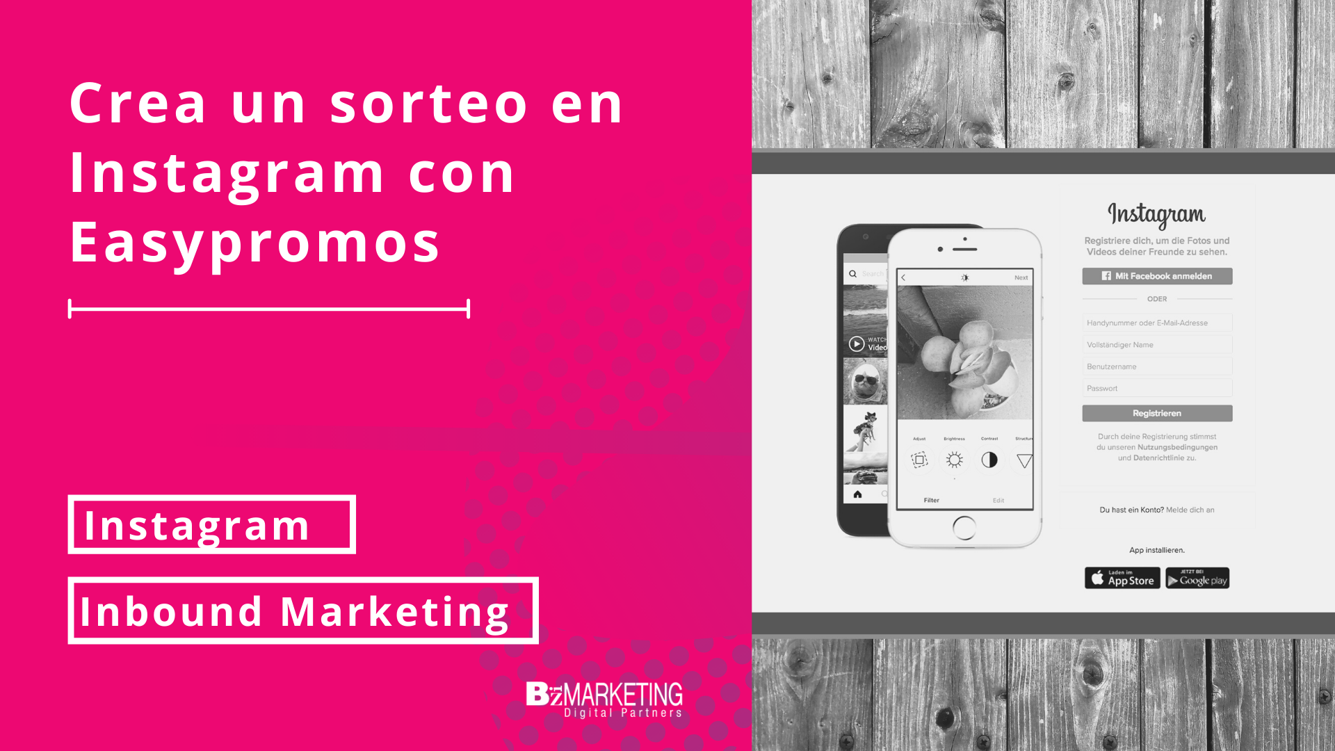 Crear un sorteo en Instagram con easypromos BizMarketing